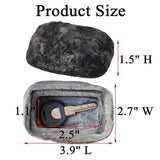 Rock with hidden compartment