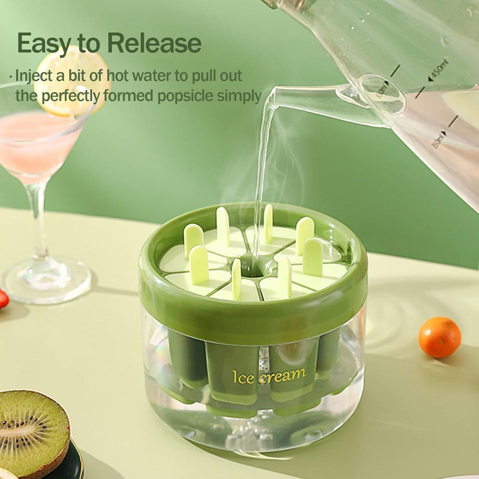 Reusable DIY Ice Pop Mould (8 Pieces)